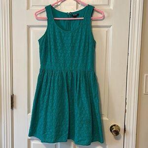Teal/Turquoise Eyelet Dress